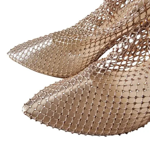 Charles by Charles David Pointed Heel Sparkling Dainty Women's Boots - Picture 3 of 6